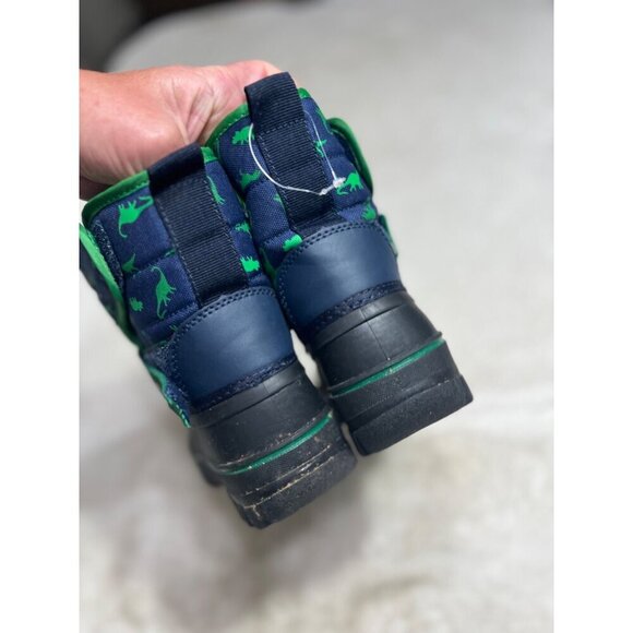 Lily & Dan dinosaur snow boots kids toddler size 9/10 - Picture 5 of 9